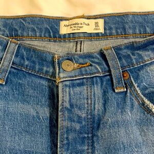 Abercrombie 90s Low Rise Button Fly Wide Leg Jeans